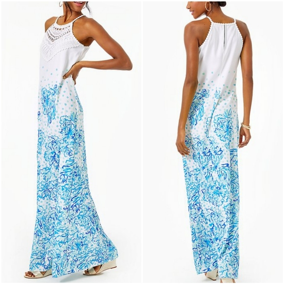 NWT Lilly Pulitzer Karma Camellia Pearl Maxi 4